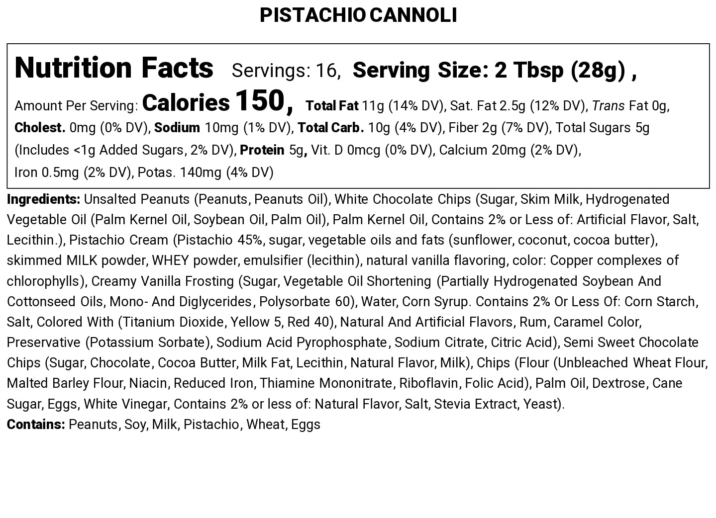 Pistachio Cannoli
