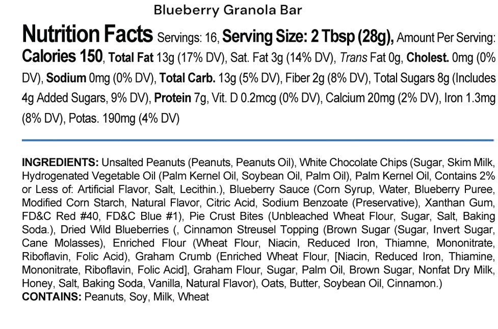 Blueberry Granola Bar