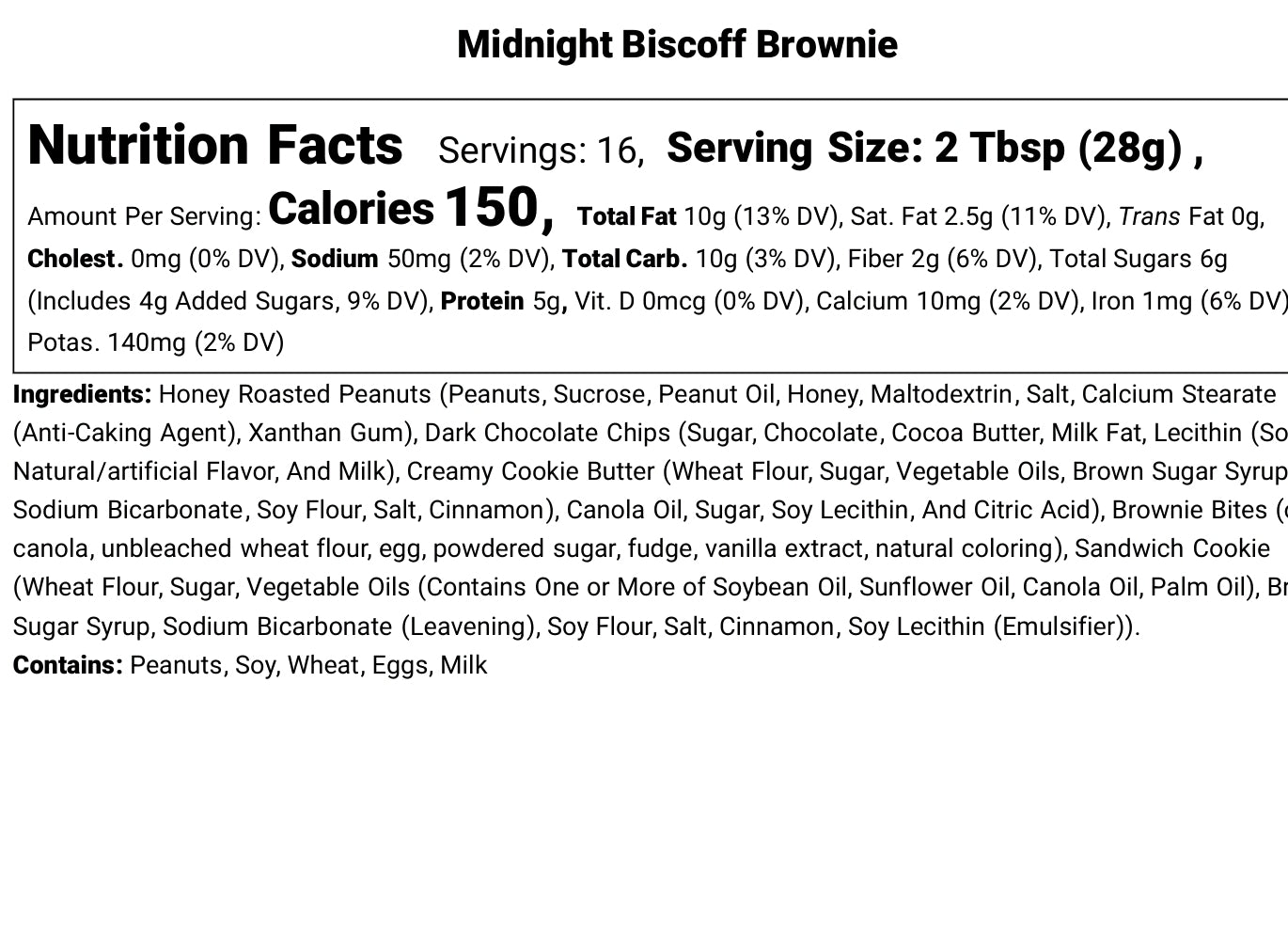 Midnight Biscoff Brownie