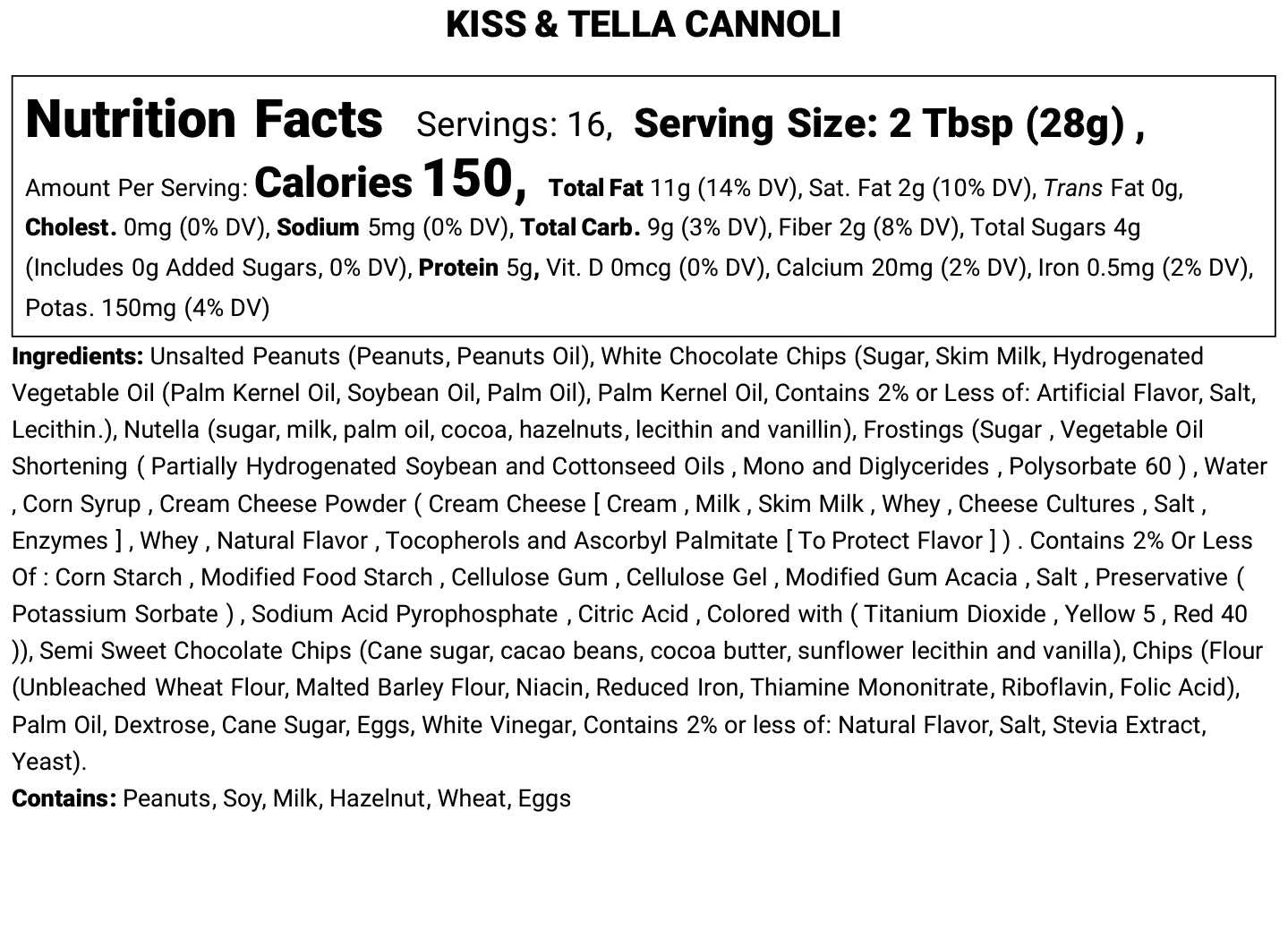 Kiss & Tella Cannoli