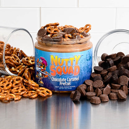 Chocolate Caramel Pretzel Nutty Squad