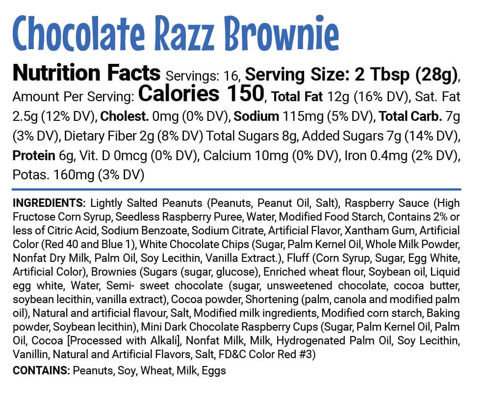 Chocolate Razz Brownie Nutty Squad